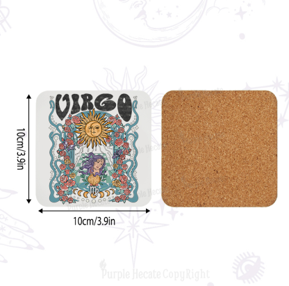 Purplehecate Virgo Spirit Zodiac Coaster
