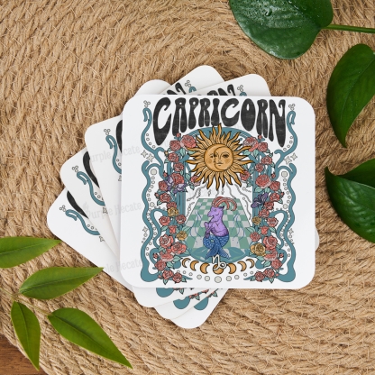 Purplehecate Capricorn Spirit Zodiac Coaster