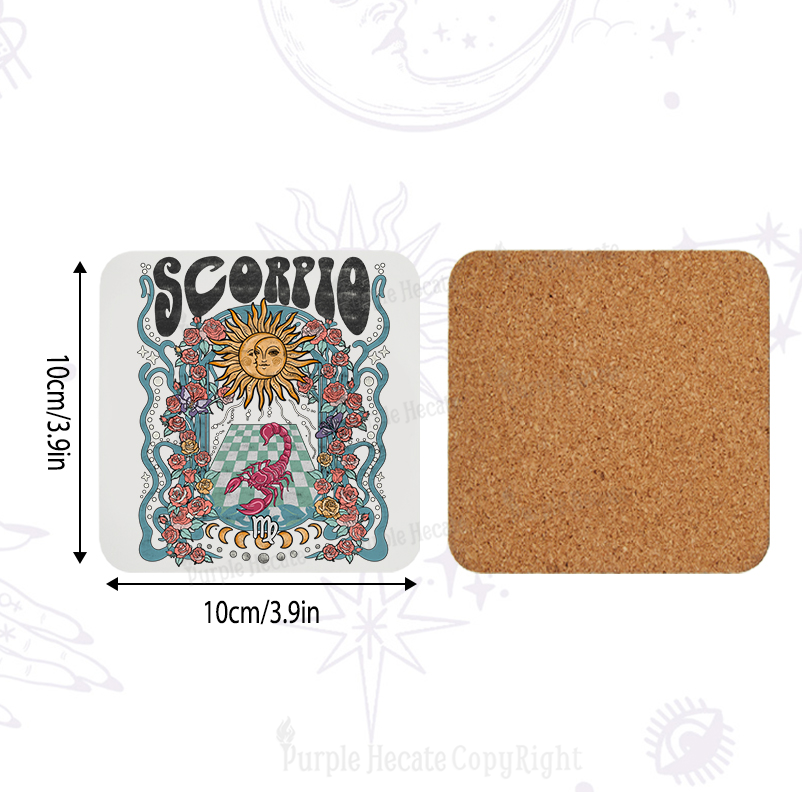 Purplehecate Scorpio Spirit Zodiac Coaster