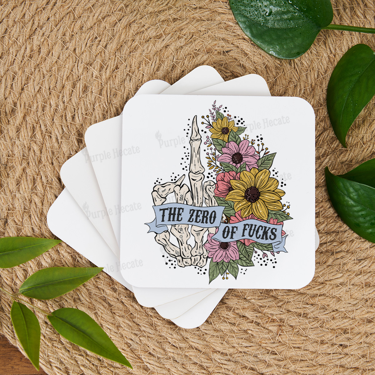 Purplehecate The Zero Of Fucks Coaster