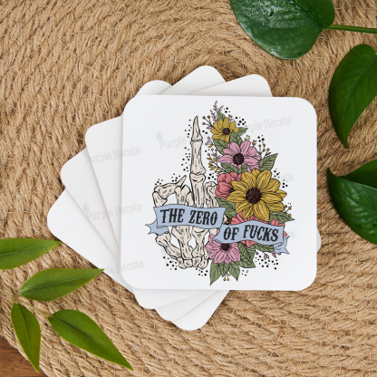 Purplehecate The Zero Of Fucks Coaster