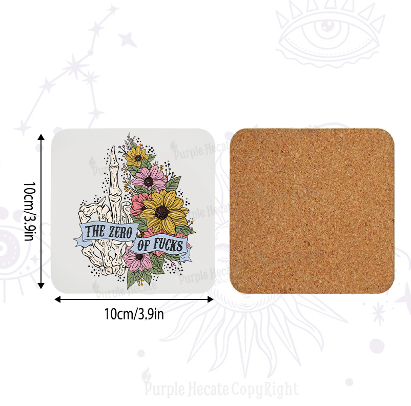 Purplehecate The Zero Of Fucks Coaster