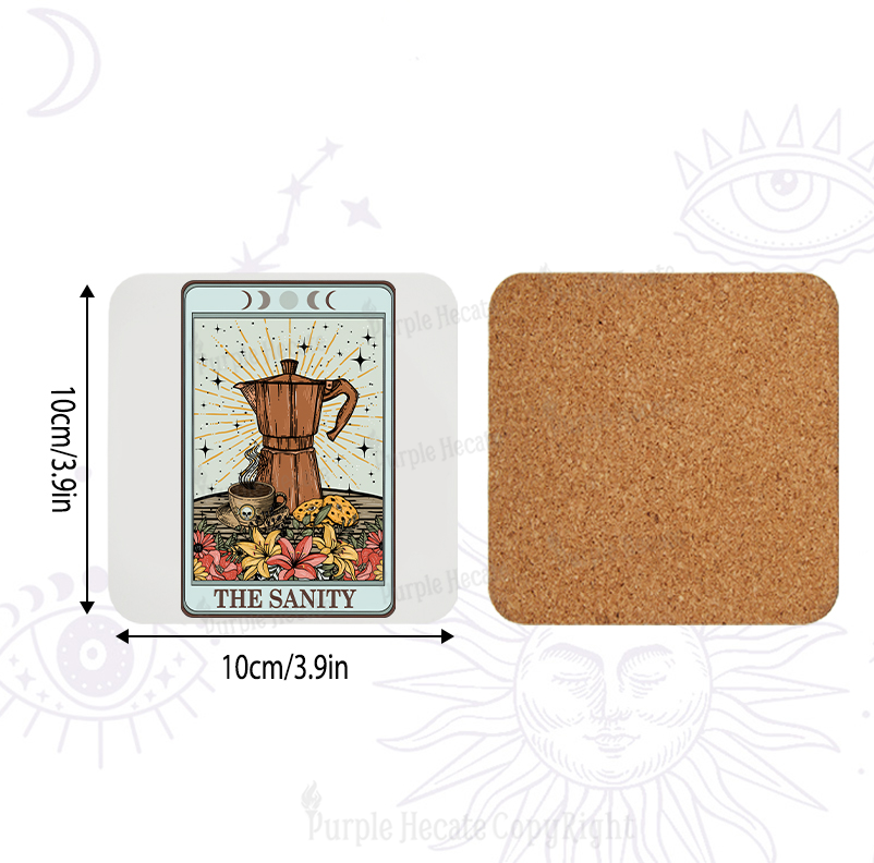 Purplehecate The Sanity Tarot Coaster
