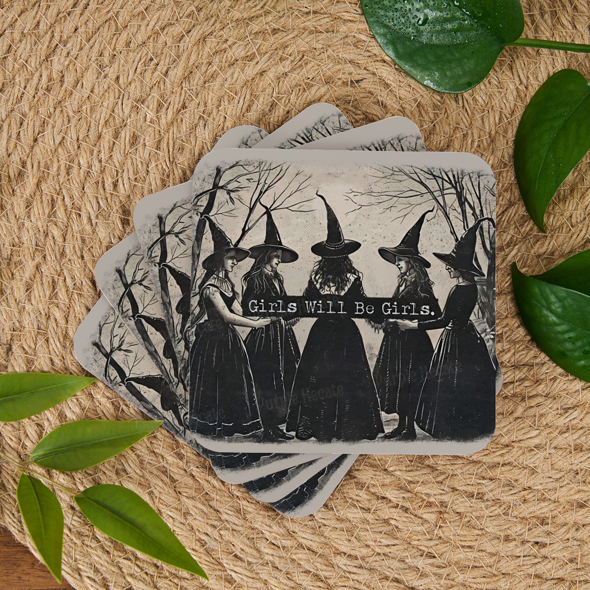 Purplehecate Girls Will Be Girls Witch Coaster