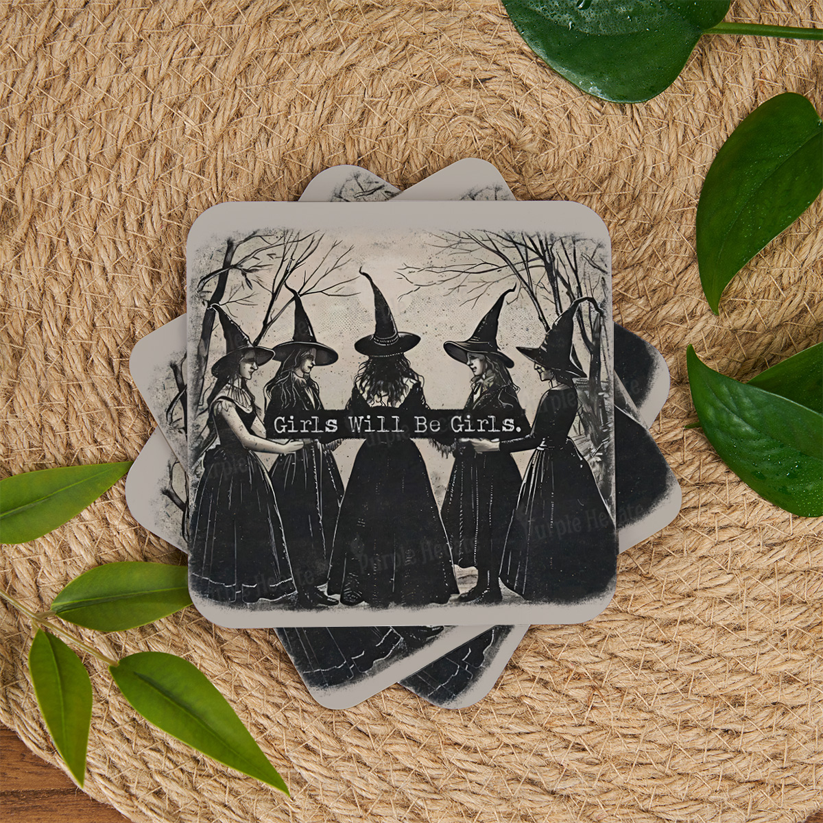 Purplehecate Girls Will Be Girls Witch Coaster