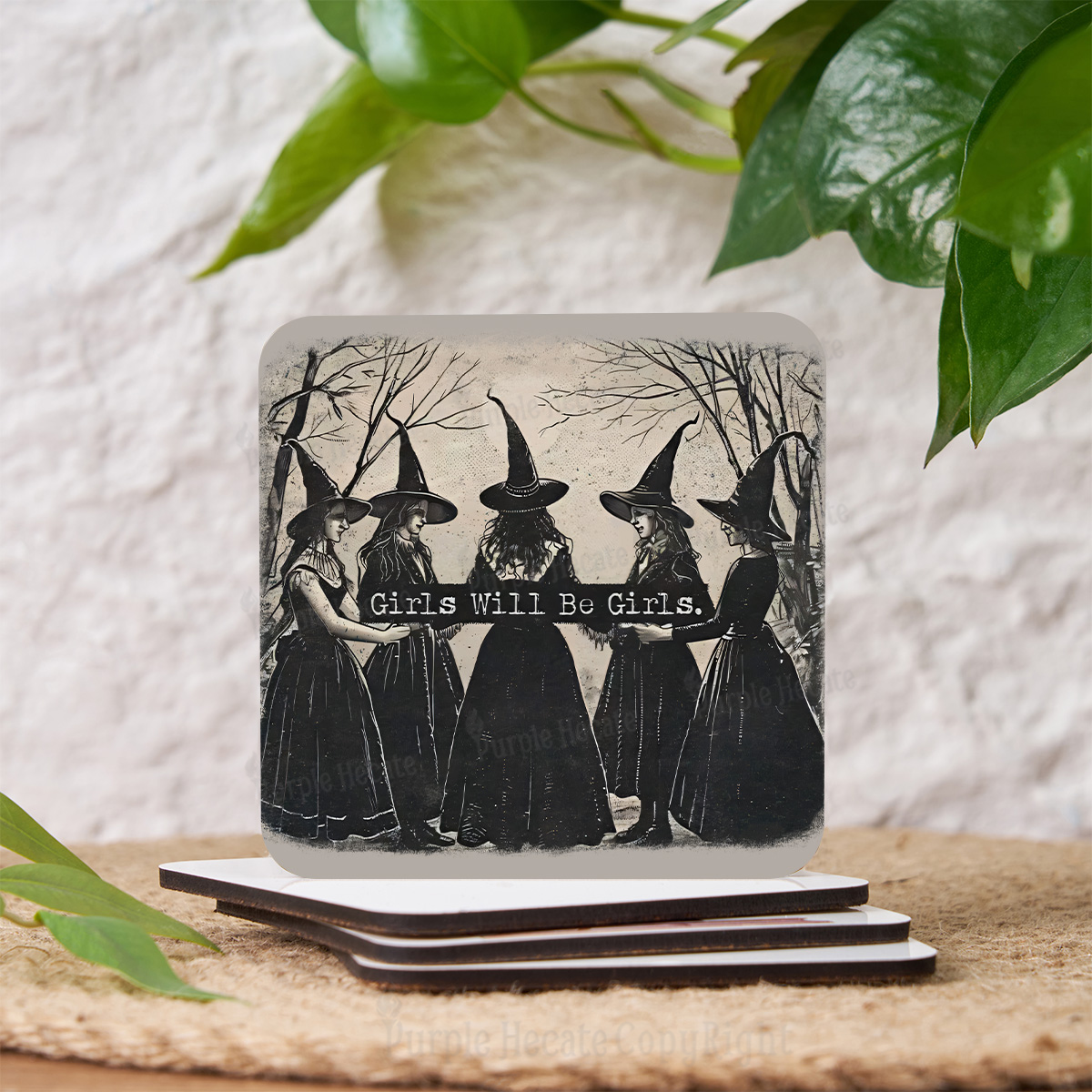 Purplehecate Girls Will Be Girls Witch Coaster