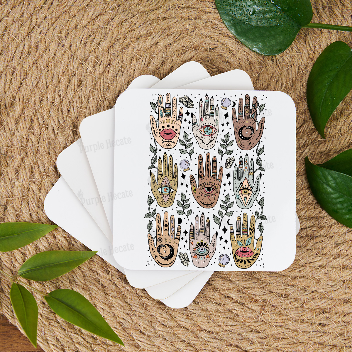 Purplehecate Helping Hands Coaster