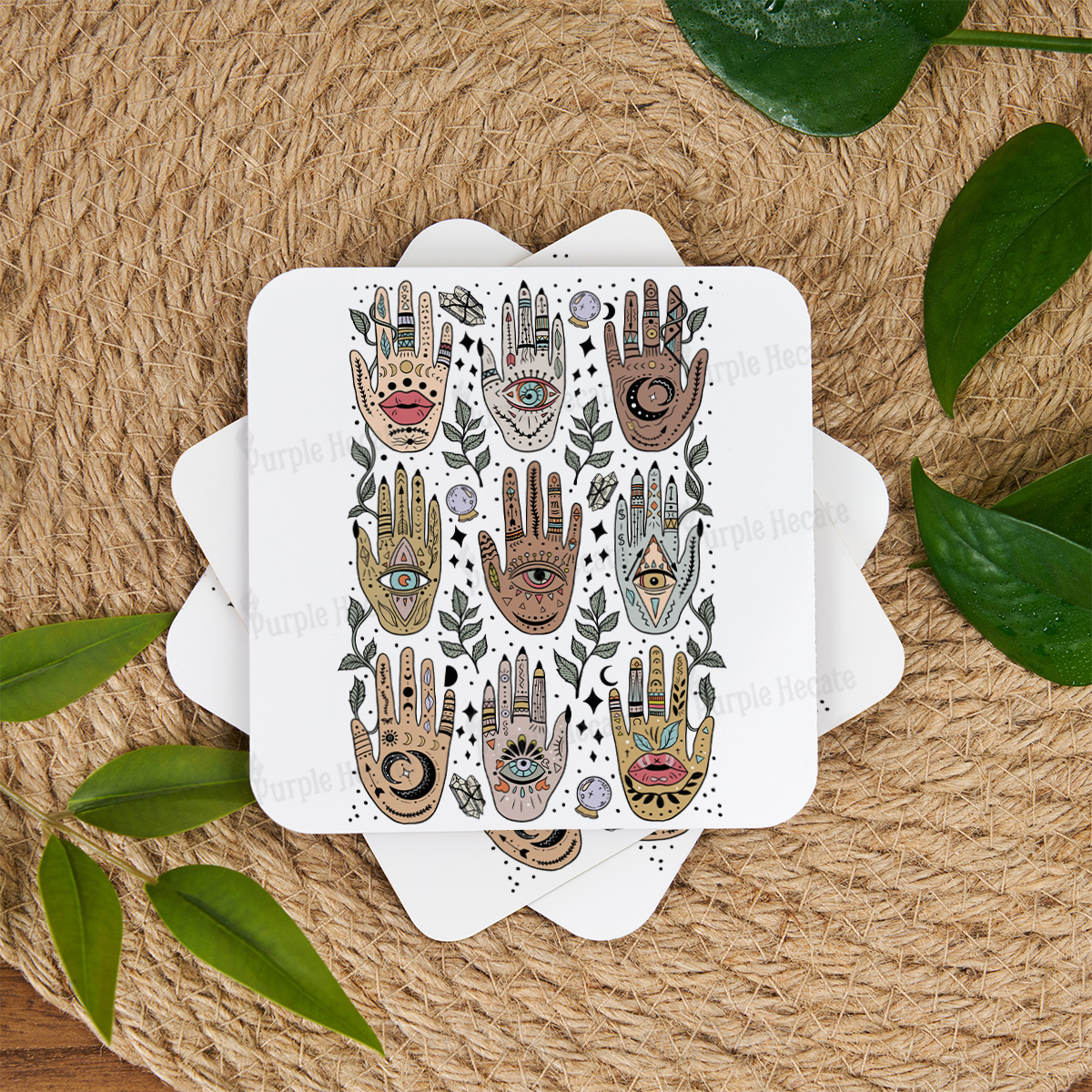 Purplehecate Helping Hands Coaster