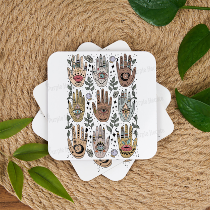 Purplehecate Helping Hands Coaster