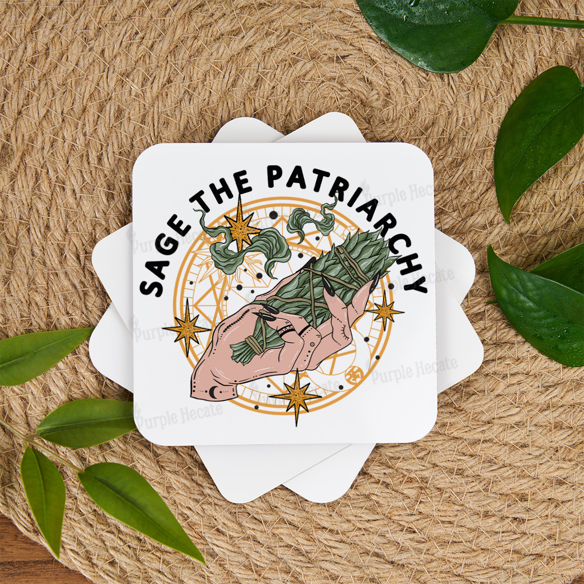Purplehecate Sage The Patriarchy Coaster