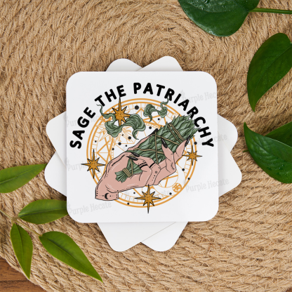 Purplehecate Sage The Patriarchy Coaster