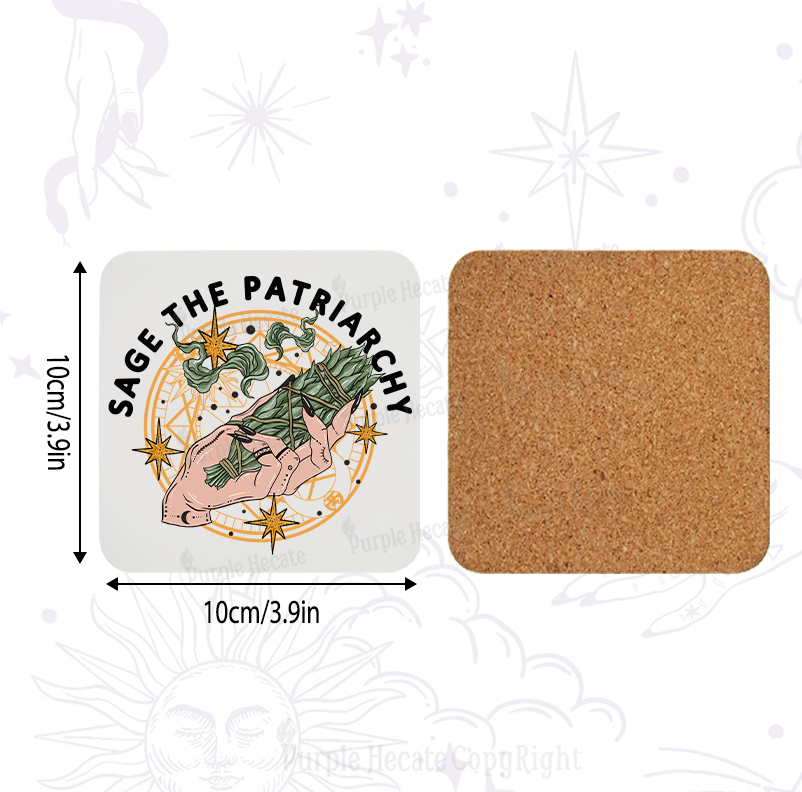 Purplehecate Sage The Patriarchy Coaster