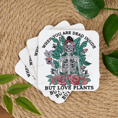 Purplehecate When You Dead Inside Coaster