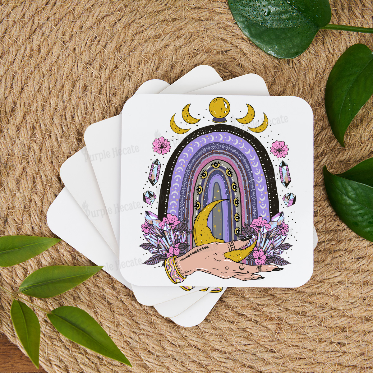 Purplehecate Magic Rainbow Coaster