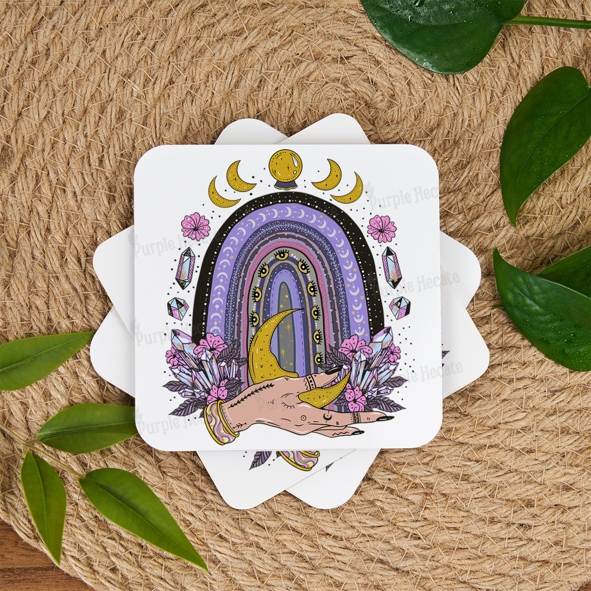 Purplehecate Magic Rainbow Coaster