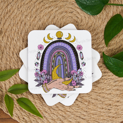 Purplehecate Magic Rainbow Coaster