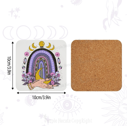 Purplehecate Magic Rainbow Coaster