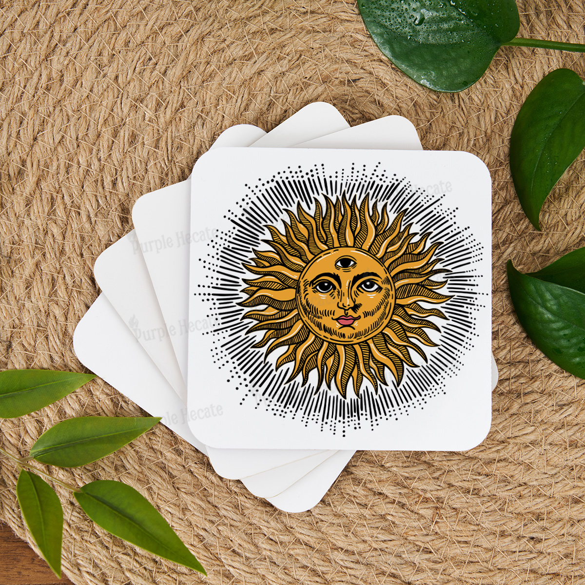 Purplehecate Sat Nam Coaster