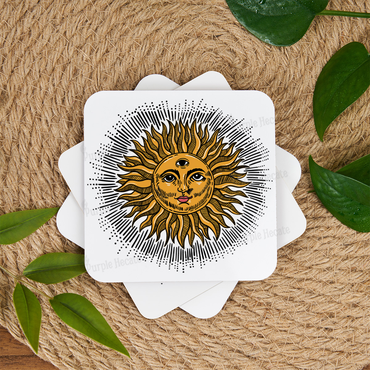 Purplehecate Sat Nam Coaster