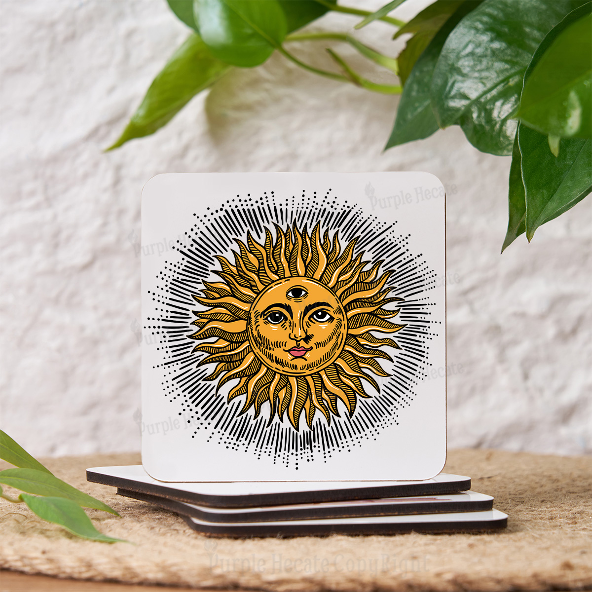 Purplehecate Sat Nam Coaster