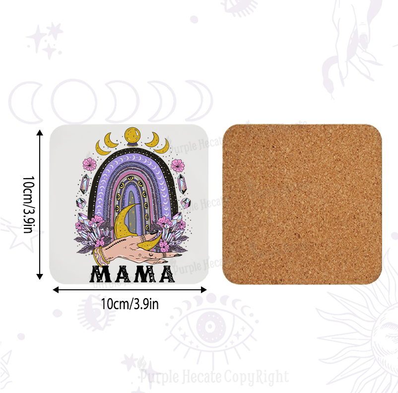 Purplehecate Gothic Mama Rainbow Coaster