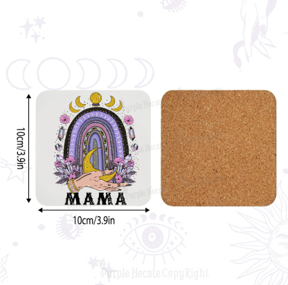 Purplehecate Gothic Mama Rainbow Coaster