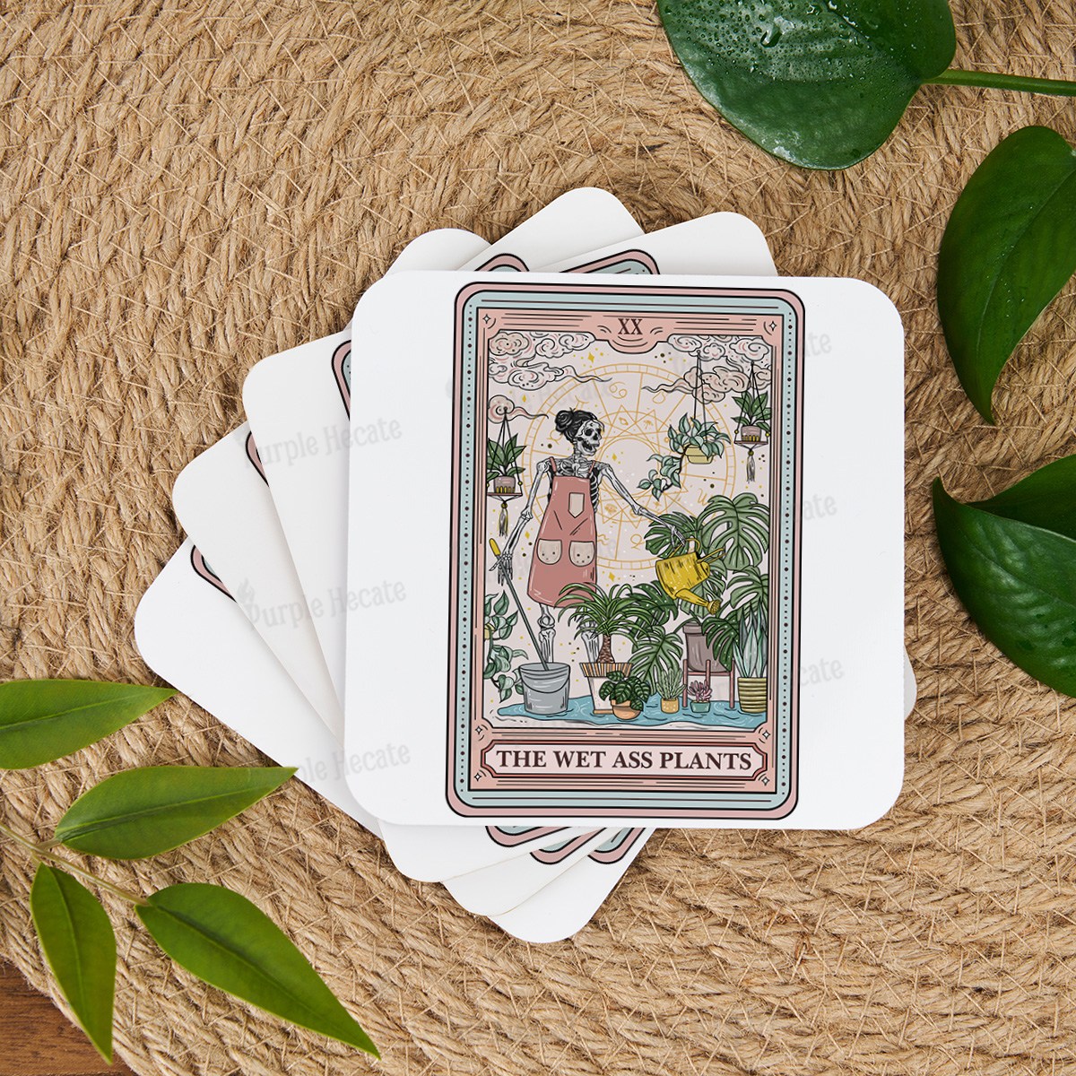 Purplehecate The Wet Ass Tarot Coaster