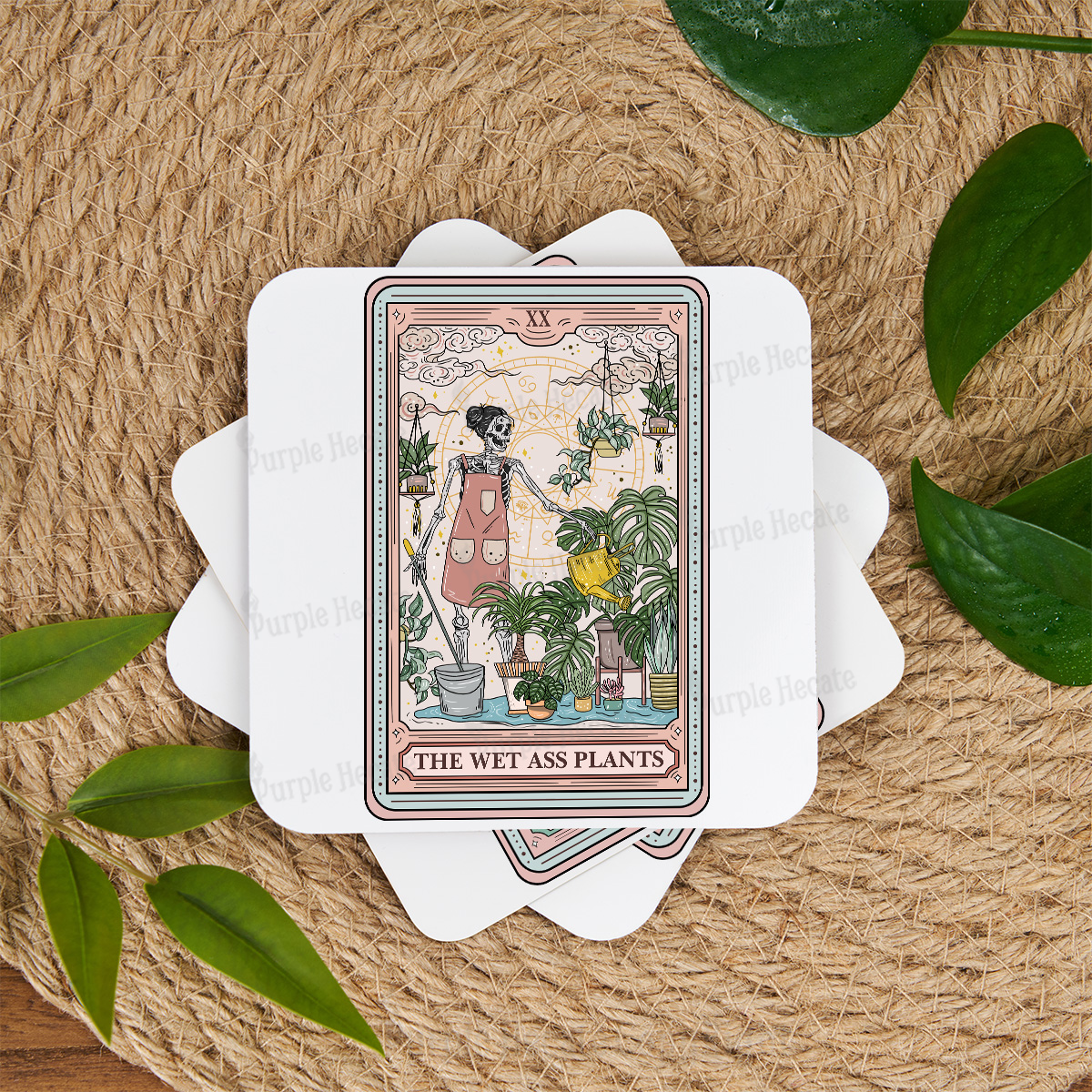Purplehecate The Wet Ass Tarot Coaster