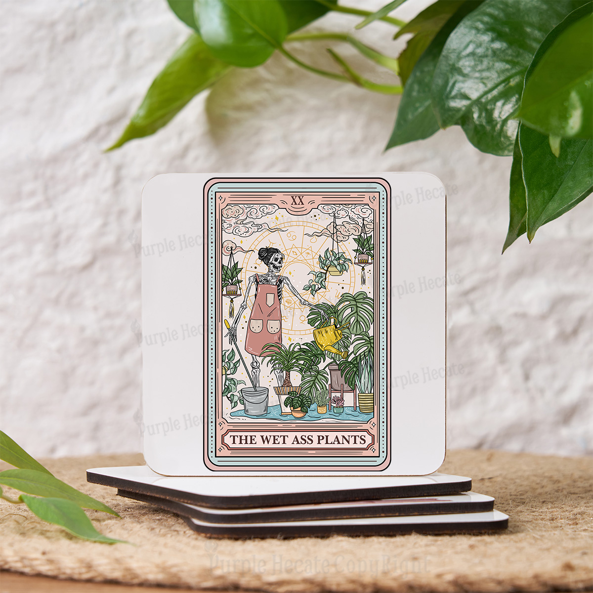 Purplehecate The Wet Ass Tarot Coaster