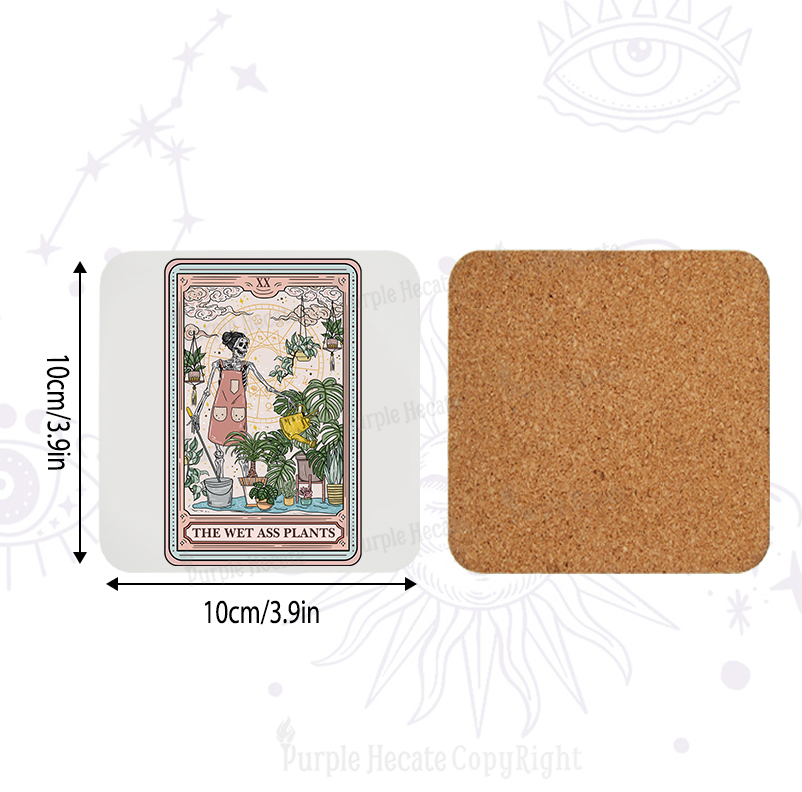 Purplehecate The Wet Ass Tarot Coaster
