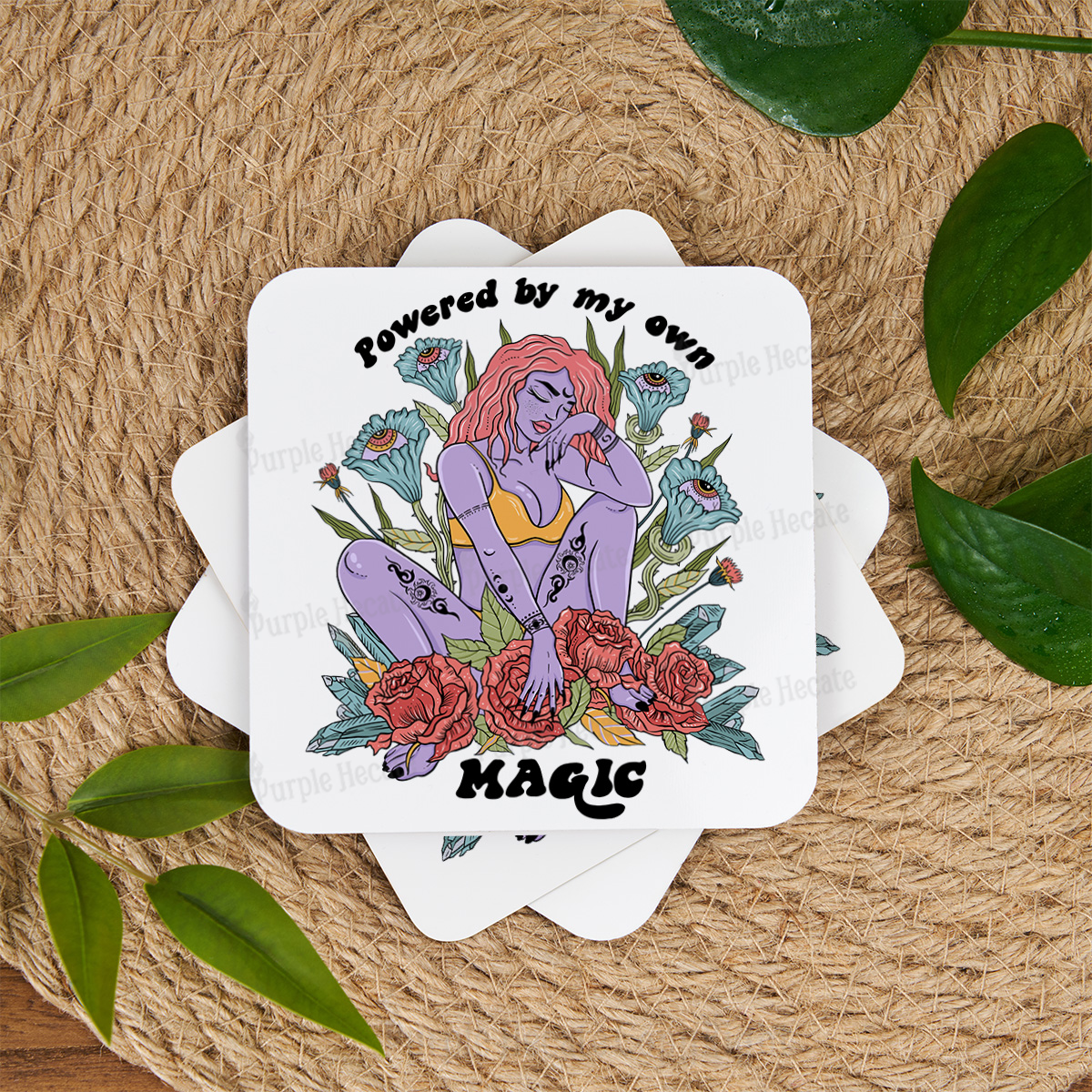 Purplehecate Powered By My Own Magic Coaster