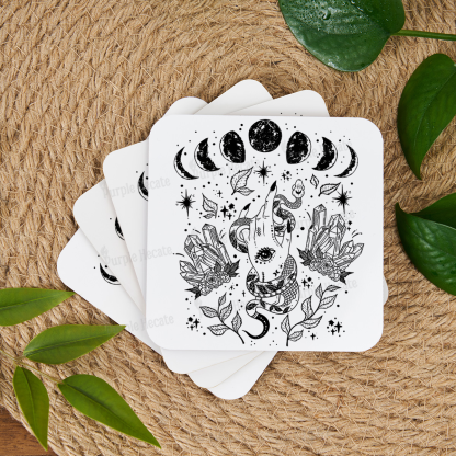 Purplehecate Reach For The Moon Coaster