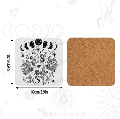 Purplehecate Reach For The Moon Coaster