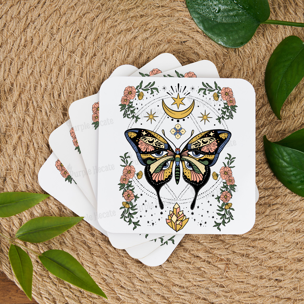 Purplehecate I Am Opening Coaster