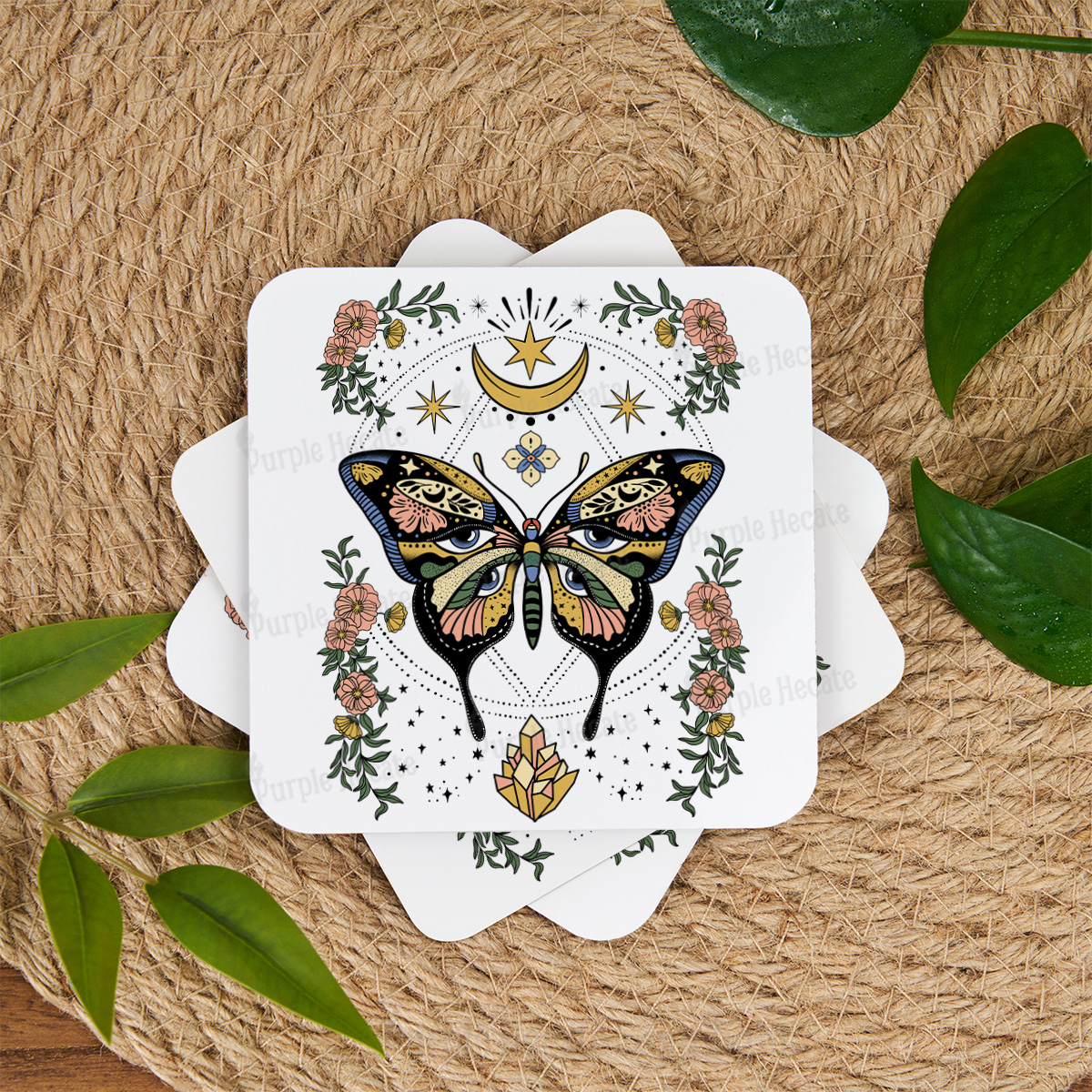 Purplehecate I Am Opening Coaster