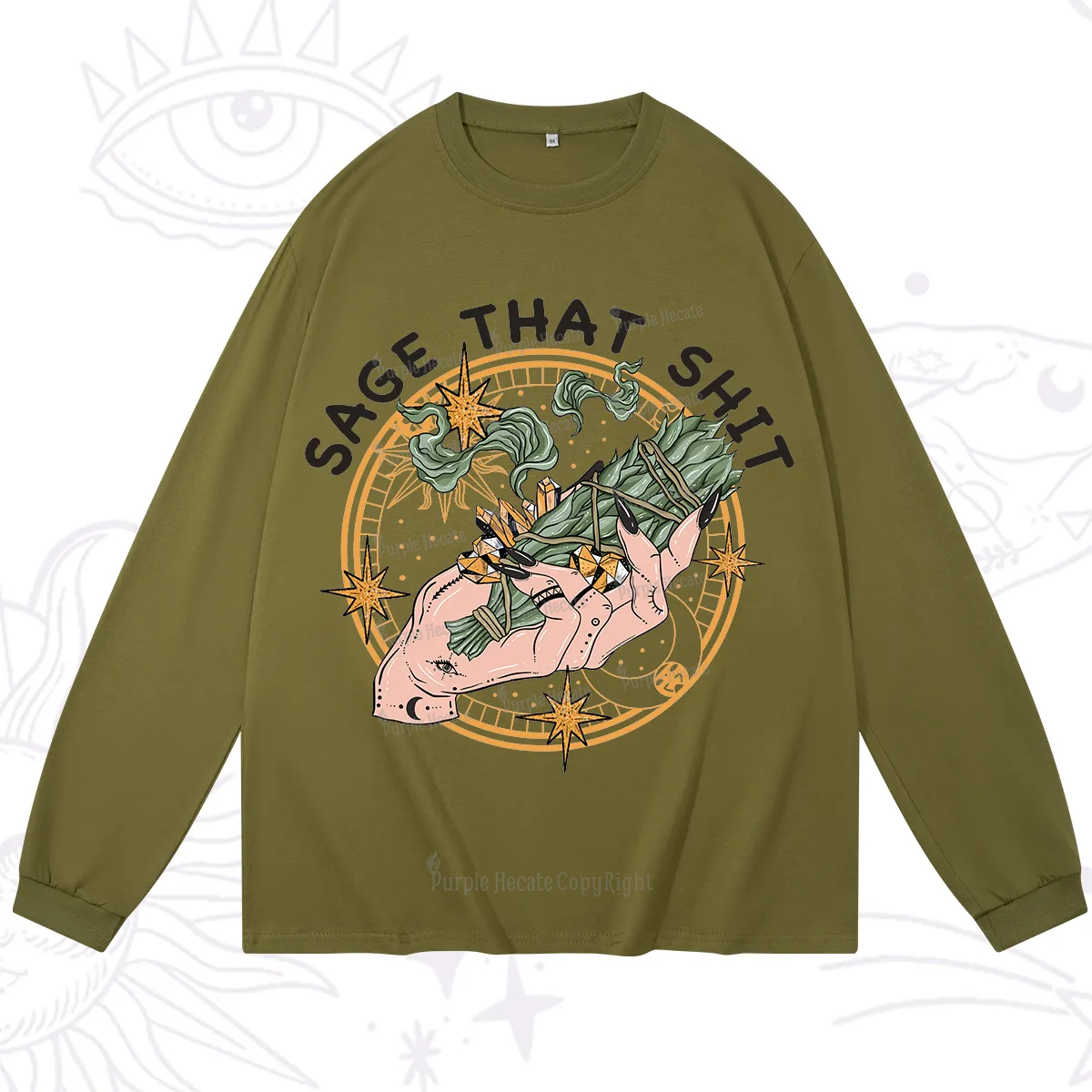 Purplehecate Smudge That Shit Long Sleeve T-Shirt