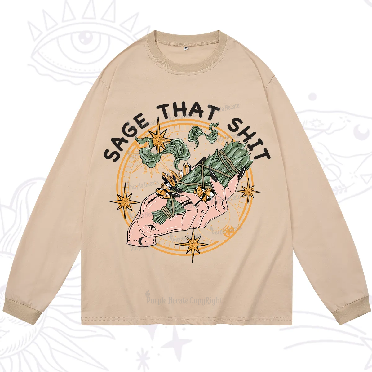 Purplehecate Smudge That Shit Long Sleeve T-Shirt