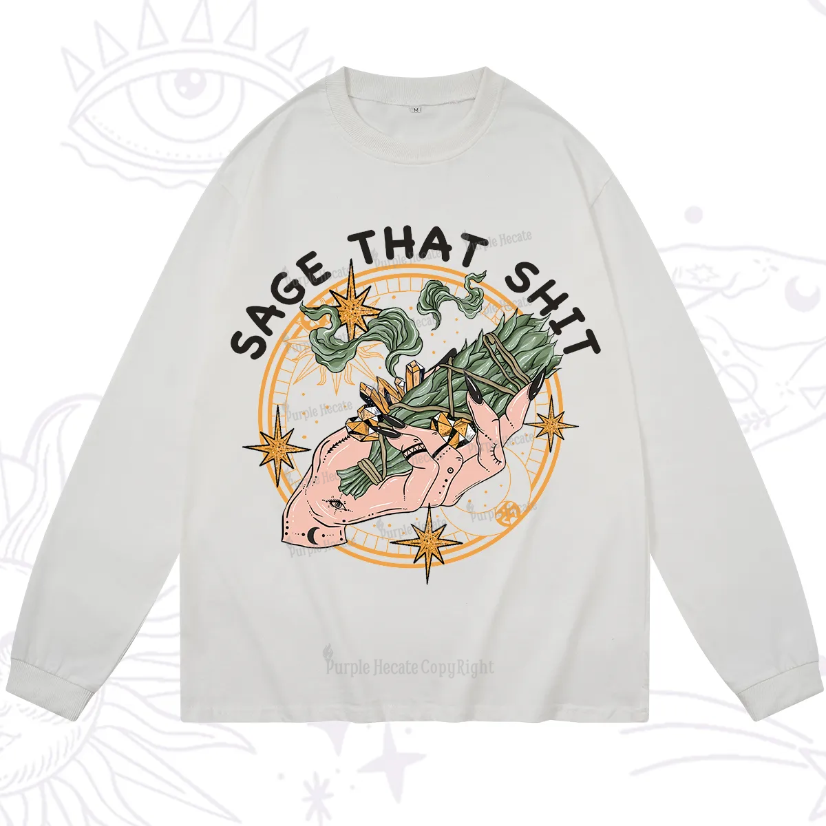 Purplehecate Smudge That Shit Long Sleeve T-Shirt