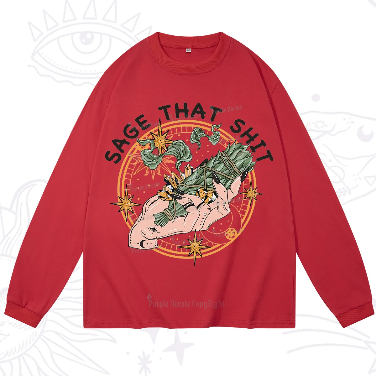 Purplehecate Smudge That Shit Long Sleeve T-Shirt