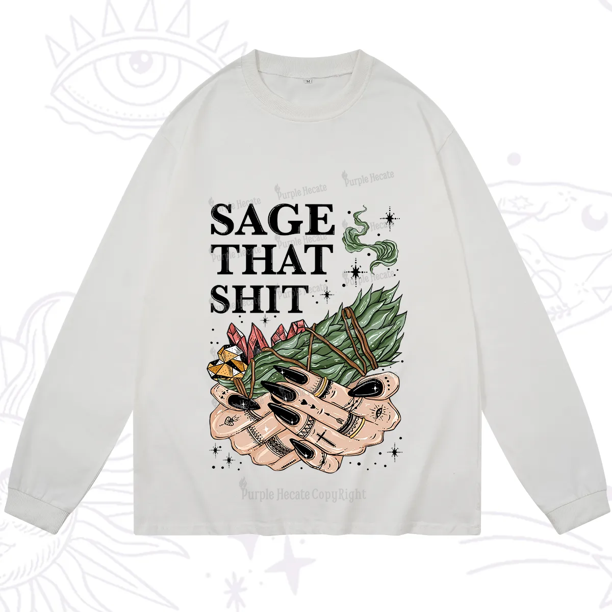 Purplehecate Smudge That Shit Long Sleeve T-Shirt