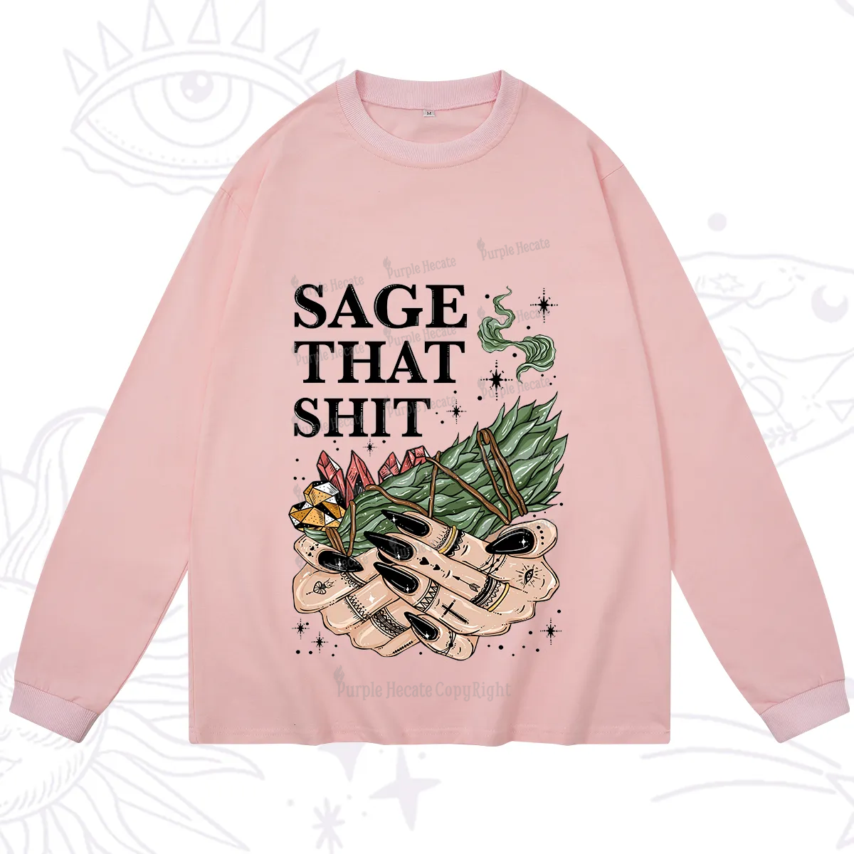 Purplehecate Smudge That Shit Long Sleeve T-Shirt