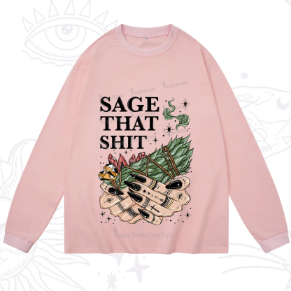 Purplehecate Smudge That Shit Long Sleeve T-Shirt