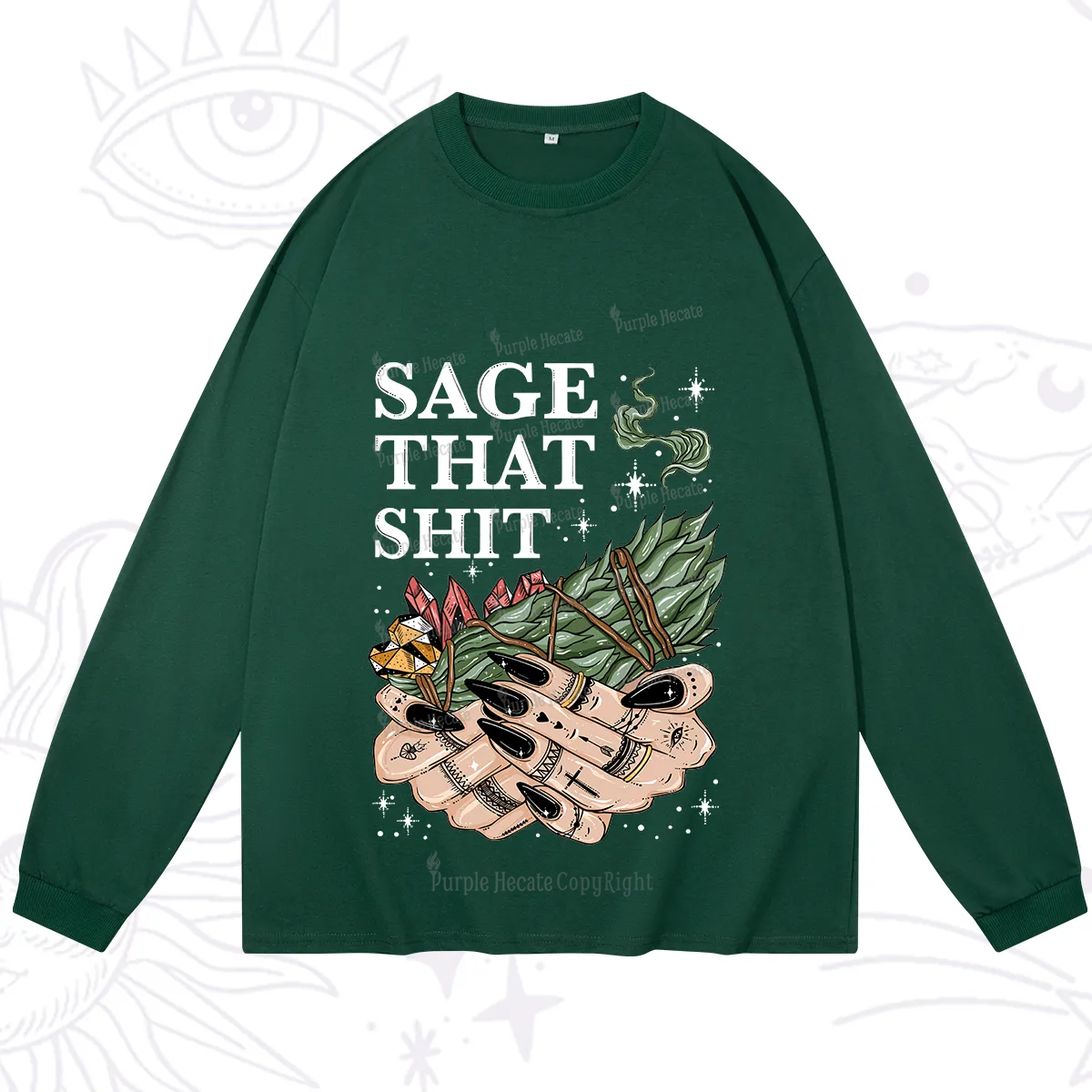 Purplehecate Smudge That Shit Long Sleeve T-Shirt
