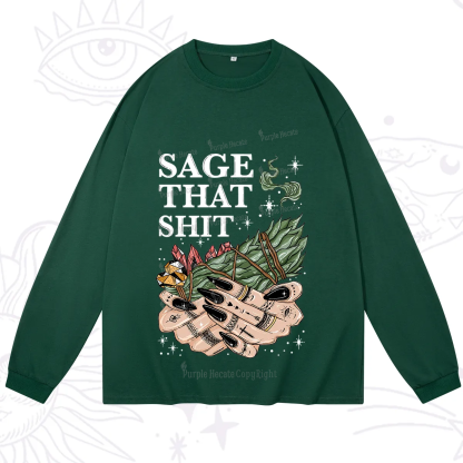 Purplehecate Smudge That Shit Long Sleeve T-Shirt