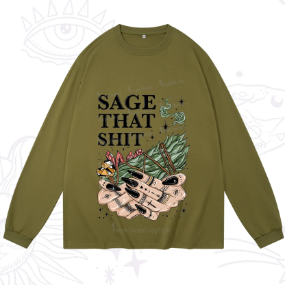 Purplehecate Smudge That Shit Long Sleeve T-Shirt
