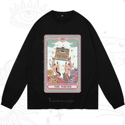 Purplehecate The Writer Tarot Card Long Sleeve T-Shirt