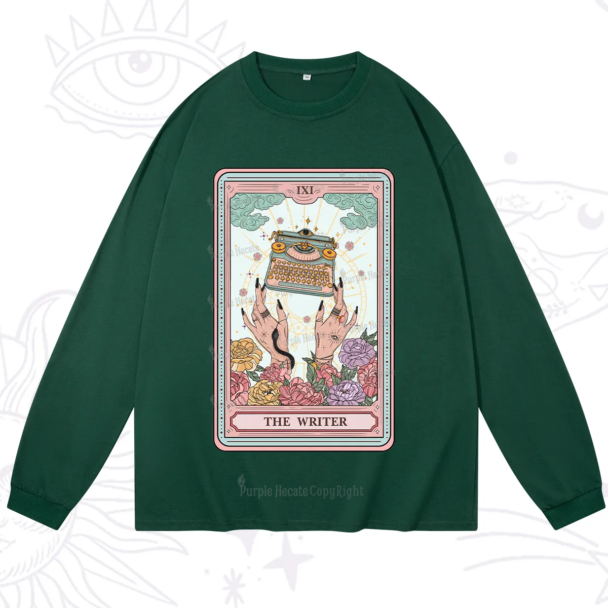 Purplehecate The Writer Tarot Card Long Sleeve T-Shirt