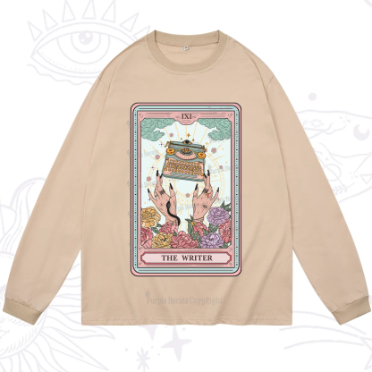 Purplehecate The Writer Tarot Card Long Sleeve T-Shirt