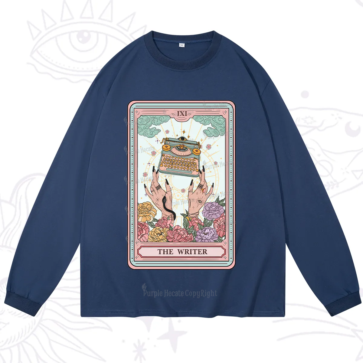 Purplehecate The Writer Tarot Card Long Sleeve T-Shirt