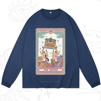 Purplehecate The Writer Tarot Card Long Sleeve T-Shirt